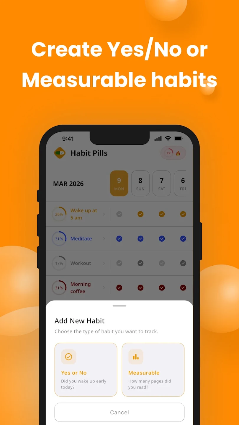 HabitPills - Habit Tracker app Screenshot 4