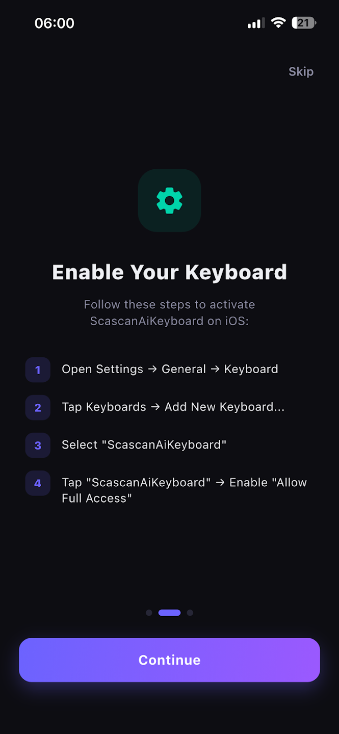 ScascanAiKeyboard Screenshot 1