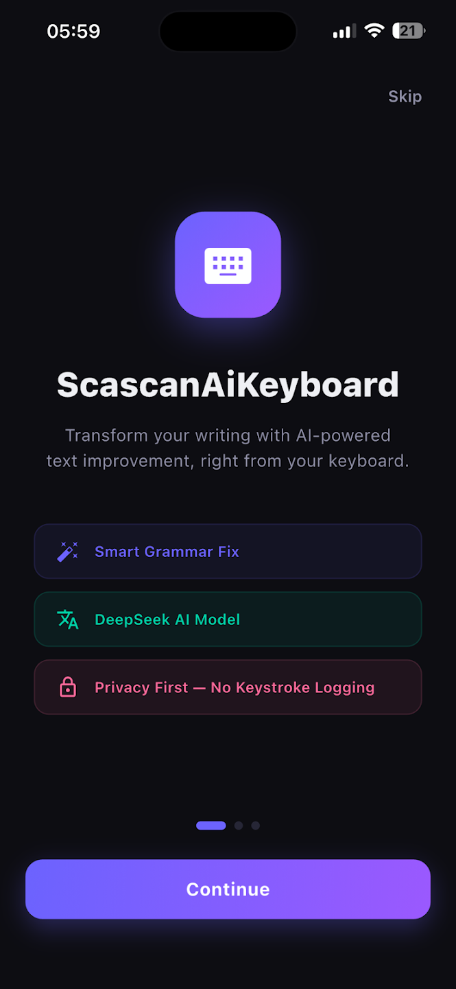 ScascanAiKeyboard Screenshot 2